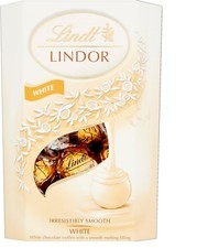 Lindt Lindor White Chocolate Truffles Box - Approx 16 balls, 200g - Chocolate