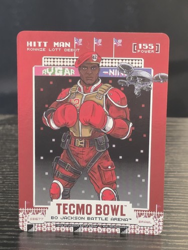 Hitt Man Scoreboard SP Bo Jackson Battle Arena Tecmo Bowl Ronnie Lott