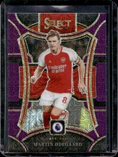 2023-24 Panini 2023 Martin Odegaard Purple Mojo Prizm Mezzanine #107 Arsenal