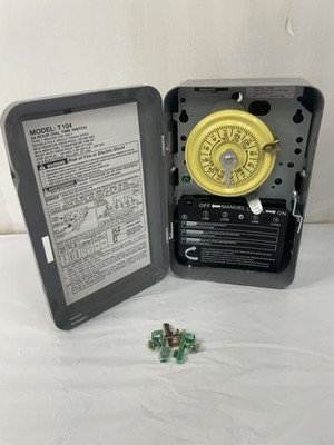 Intermatic T101 24 Hour Dial Time Switch 40 Amp SPST Mechanical Timer Enclosure