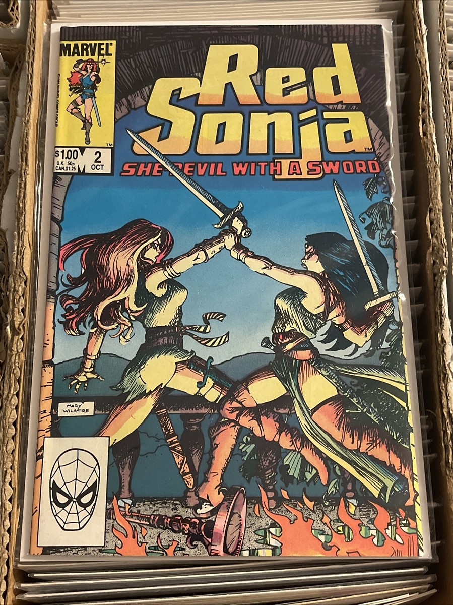 RED SONJA SHE DEVIL WITH A SWORD #2 MARY WILSHIRE COVER 1983