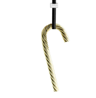 NWOT Michael Aram Twist Candy Cane Ornament - Gold Large.