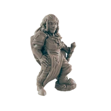 Cleric Dwarf Female - Everyday Heroes - Minis - EC3D - - Dungeons & Dragons - RP