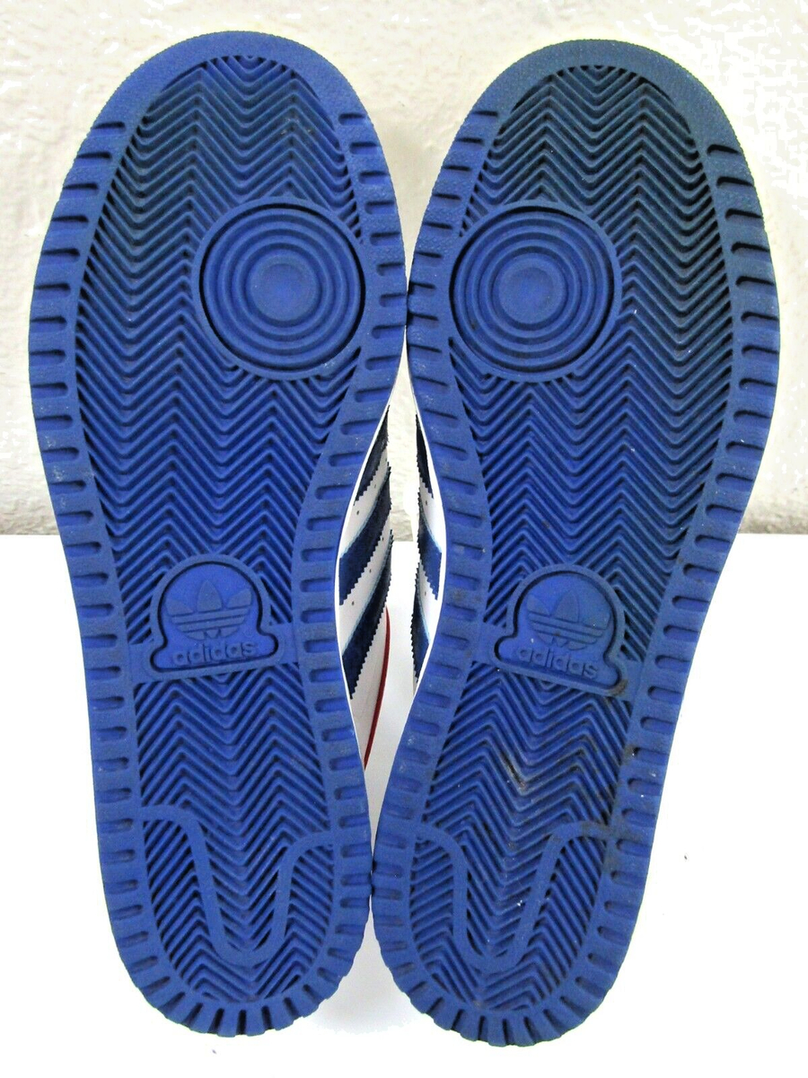Adidas Top Ten Low Red White Blue Shoes Vintage 581051 Men display picture 3
