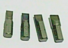  SCREWDRIVER BITS 6mm 6.5mm 7mm & 8mm  SLOTTED 25MM 1/4"HEX  CHROME VANADIUM