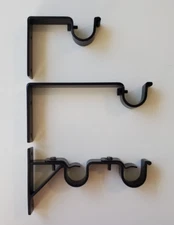 Heavy Duty 📌 Bracket for 1" iron Drapery, Curtain Hardware, Assorted sizes / Pc