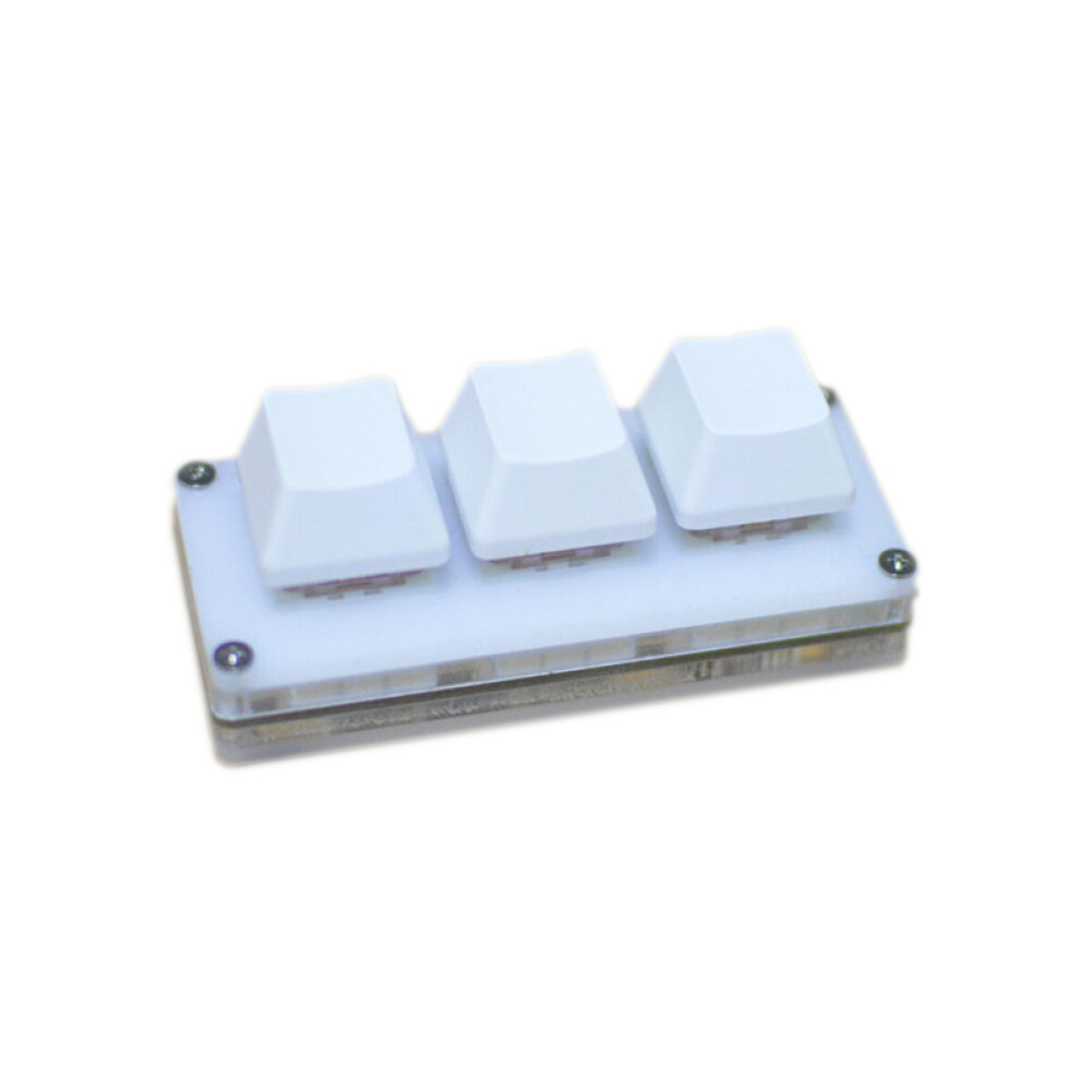Compact 3-Key Mini Gaming Keypad for Macros with Mechanical Switches Ideal for Programming and Shortcuts-image