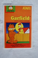 Garfield Video Game promotional poster Atari 2600 1980s