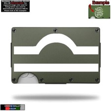 LIBRA Birth Sign Astrology Laser Engraved Onto An Aluminum Wallet