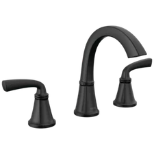 Delta Geist 2-Handle Bathroom Faucet Matte Black-Certified Refurbished