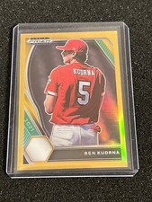 Ben Kudrna 2021 Prizm Draft Gold Prizm Prospect #d /10 Royals