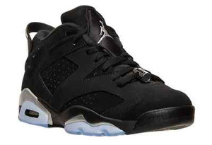 Air Jordan 6 Low Retro VI Chrome Black 