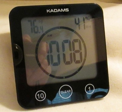 KADAMS K0007STH Black Digital Waterproof Shower / Kitchen Clock Timer EXCELLENT!