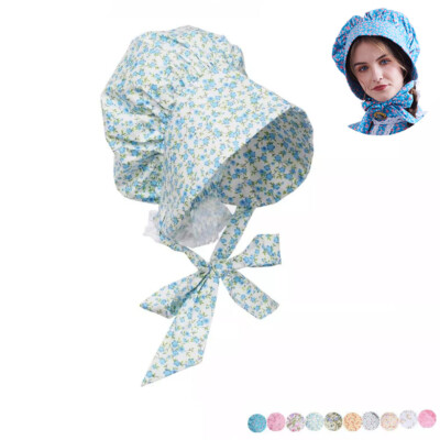 AFINPRAIN Women Pioneer Bonnet Prairie Girls Hat Kids Historical