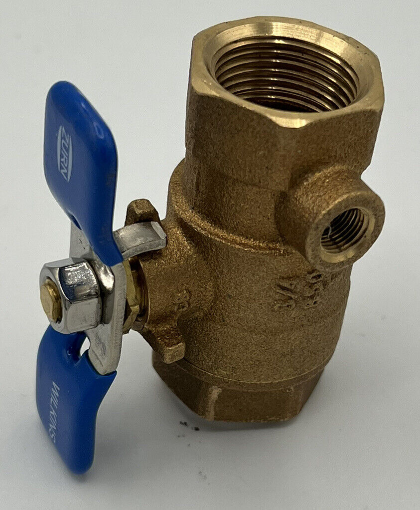 OEM Zurn 34-850T Wilkins 3/4 In Tapped Ball Valve 720a OEM Zurn 34-850T Wilkins 3/4 In Tapped Ball Valve 720a
