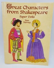 Vintage Paper Dolls Great Characters From Shakespeare Tom Tierney 2000 Dover