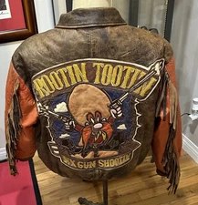 1994 Jeff Hamilton Yosemite Sam Western Gunslinger Warner Bros Leather Jacket