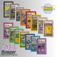 PSA Graded Card Bumper 15 COLORS High Quality Protector CASE PREMIUM Slab Guard