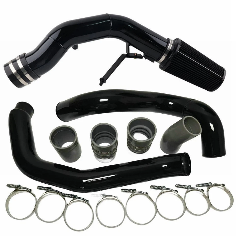 Intercooler Pipe&Cold Intake Kit For 03-07 Ford F250 F350 6.0 Powerstroke Diesel Foto 3 de 4