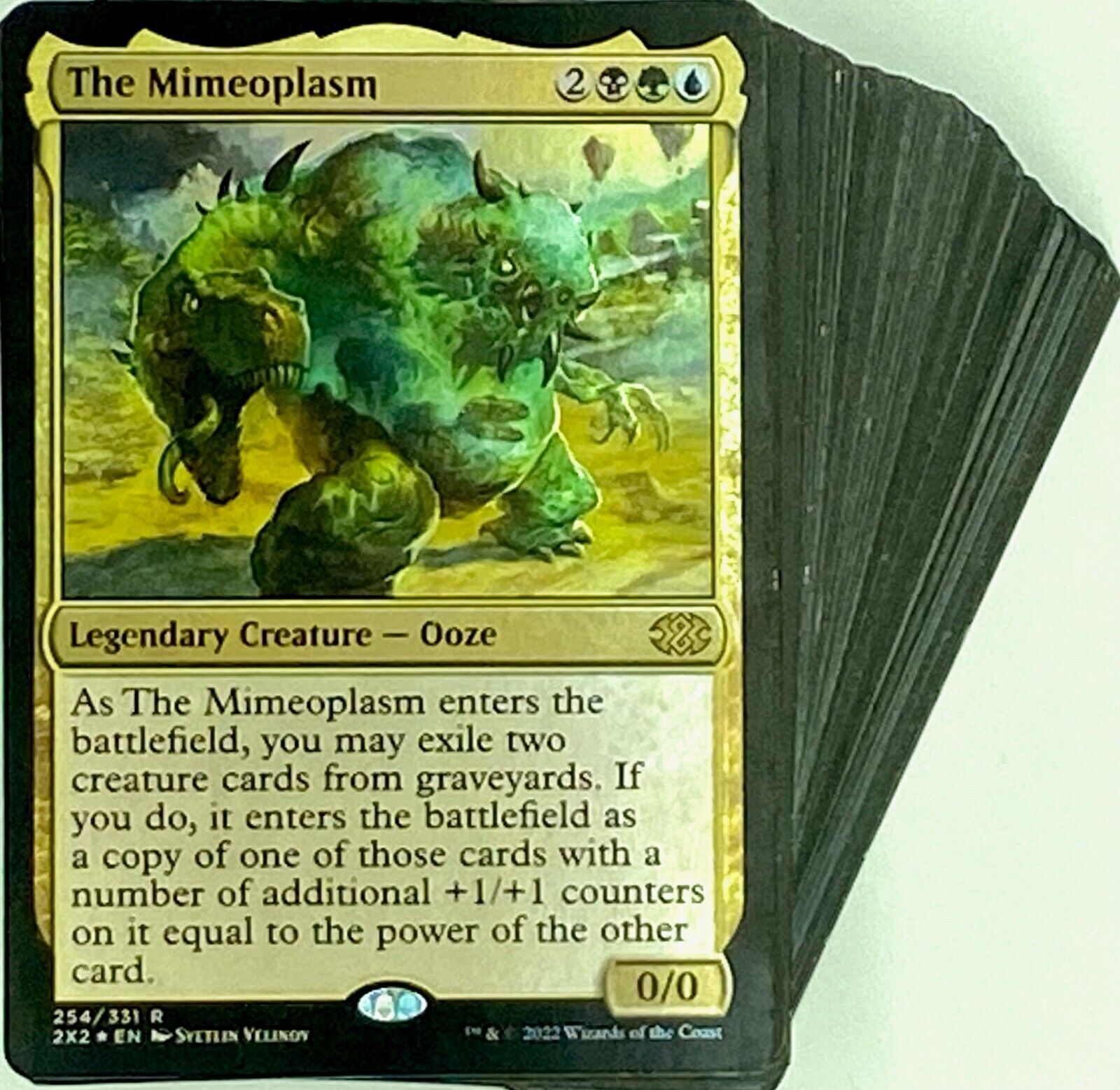 mtg mimeoplasm commander deck Mimeoplasm, Revered One (Showcase) (Fracture Foil) [Aetherdrift]  Gamers  Paradise