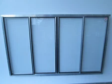 40″x74″ Concession Trailer Window Aluminum Frame, Tempered Glass, Sliding Panels