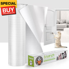  Thicken Vinyl Anti Cat Scratch Furniture Protector, Single-Sided Sticky Couch