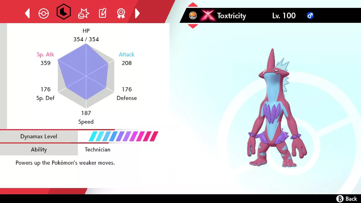 Gigantamax Toxtricity  Pokémon Sword e Pokémon Shield