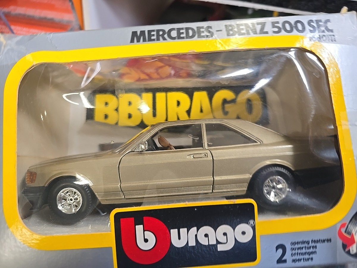 VINTAGE 1/24 BURAGO MERCEDES BENZ 500 SEC Cod.0111 Made in
