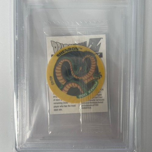 DBZ Dragon Ball Z 2000 SELLADO Tazo Dizk CGA 9 Serie 1 # 40/40 SHENRON - Imagen 3 de 3
