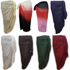 100% Cotton Extra Large Plus Size 200 x 110cm Sarong Beach Pareo Dress Wrap Swim
