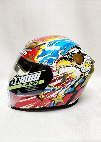 Casco completo de motocicleta Icon Airflite Freedom Splitter talla mediana - Imagen 4 de 18