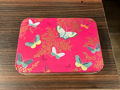 Sara Miller kleine rechteckige Schmetterling Schmetterlinge Dose