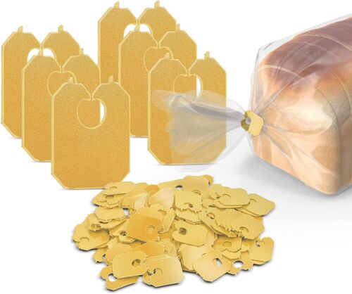 MT Products Yellow Disposable Plastic Chip and Bread Bag Clips - Pack of 100 - Picture 1 of 6