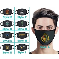 Harry Potter Symbol Inspire Expression Handmade Face Mask Washable Reusable New