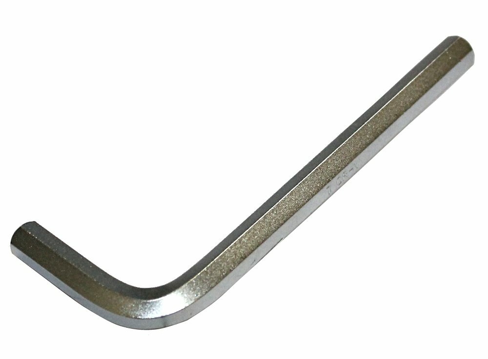 Aerzetix - Chiave a brugola 7 mm CRV maschio esagonale piegata allen key (f5j)