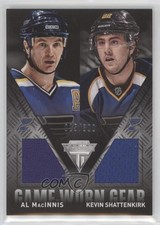 2013 Titanium Game-Worn Gear Combo Materials Al MacInnis Kevin Shattenkirk 7ez