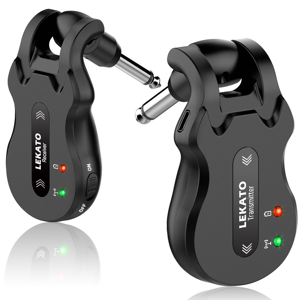 LEKATO 5.8GHz Wireless Guitar System Transmitter Receiver 4 