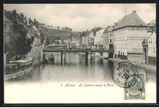 CPA Namur, La Sambre avec le Pont 1903 