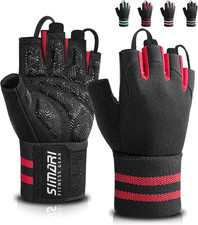 Workout Gym Gloves for Men Women, Weight Lifting Gloves with Wrist Wrap Support,