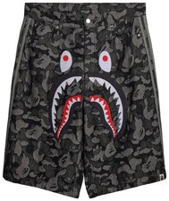 Adidas x BAPE Shark Denim Jorts 'Black'