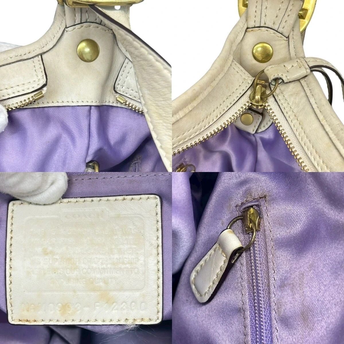 Coach Signature Bleecker Canvas Leather Shoulder Bag image 10