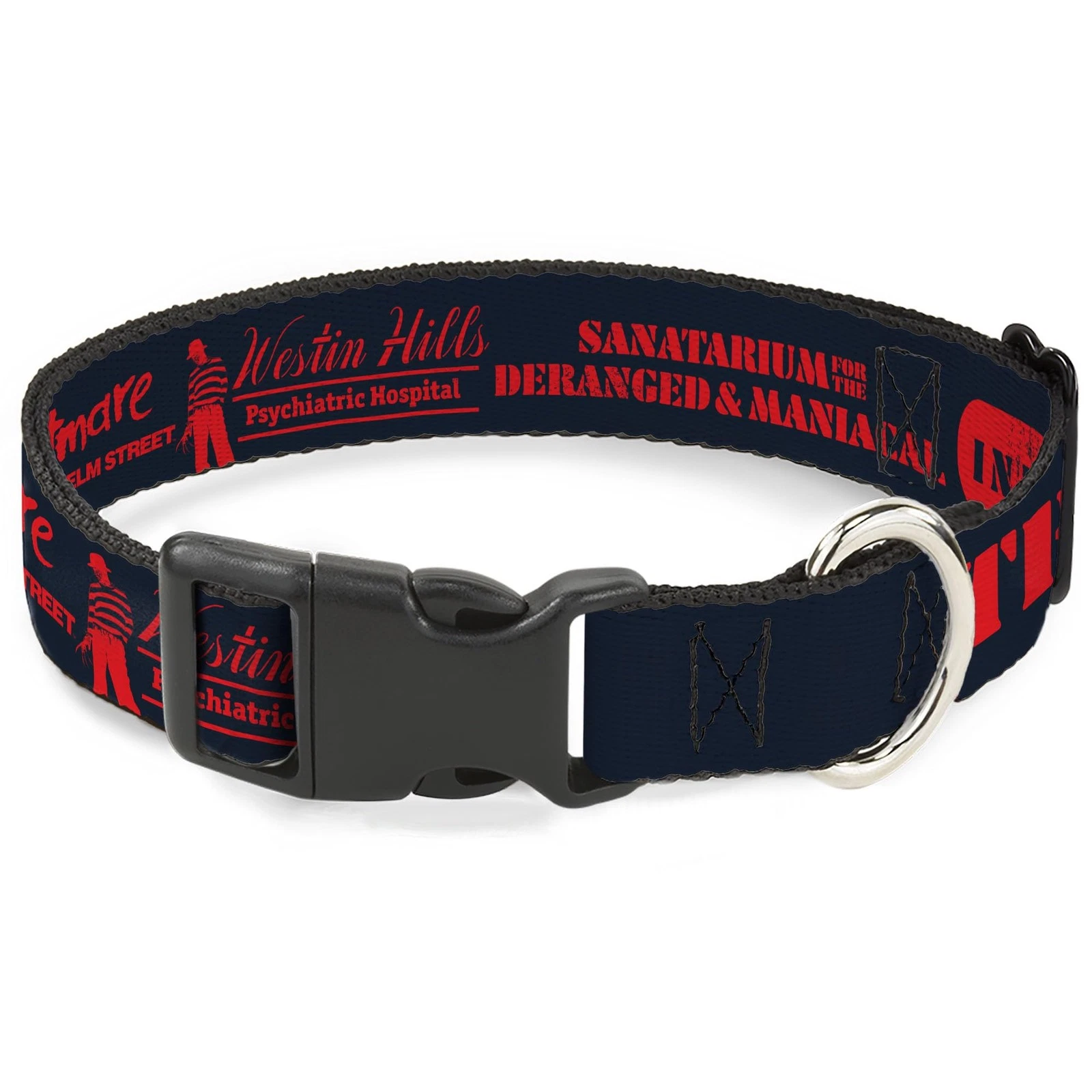 Warner Bros. Horror Movies Pet Collar, Dog Collar Plastic Buckle, A Nightmare on
