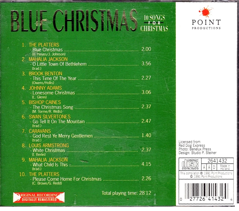 BLUE CHRISTMAS: 10  Yuletide songs from The Platters, Mahalia Jackson & others - Photo 2/2