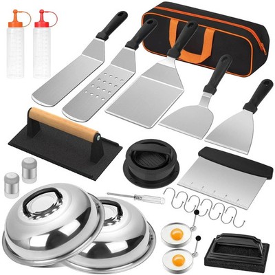 Griddle Accessories Kit, 25PCS Flat Top Grill Accessories Set for Blackstone and