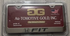 Honda Fit License Plate Frame Stainless Steel Silver Au-tomotive