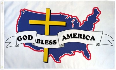God Bless America 3x5 Flag