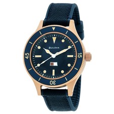 Bulova Mil Ships 150th Anniversary Special Edition Automatic Blue Dial Watch