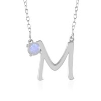 Cavill Halskette Damen Silber 925 Mondstein 0,41Ct Platin M AnhäNger
