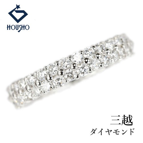 MITSUKOSHI diamond ring Pt900 Full eternity pavé Used 909344