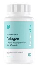 1~10X BetterVits  Collagen Complex  Hyaluronic Acid  Turmeric 60 capsules UK HOT
